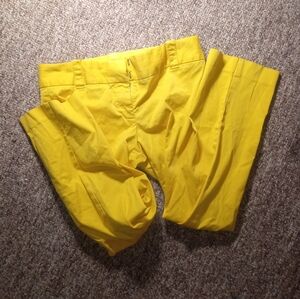 J. Crew Sunny Yellow Stretch Pants